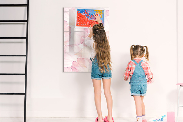 Dry erase board magnetic Stylish board for photos and notes