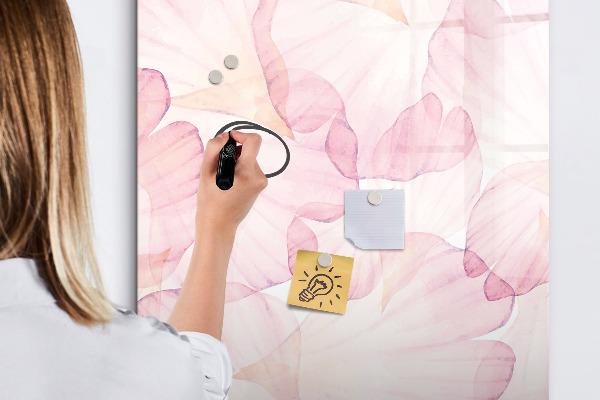 Dry erase board magnetic Stylish board for photos and notes