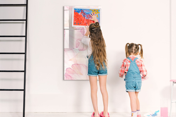 Dry erase board magnetic Stylish board for photos and notes