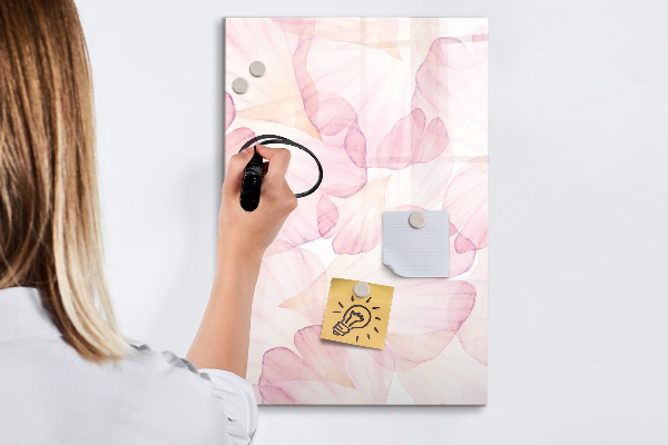 Dry erase board magnetic Stylish board for photos and notes