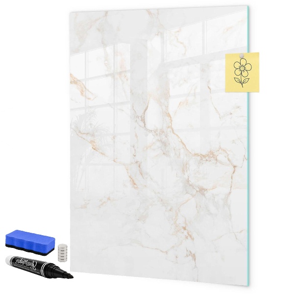 Dry erase board magnetic Stylish board for photos and notes