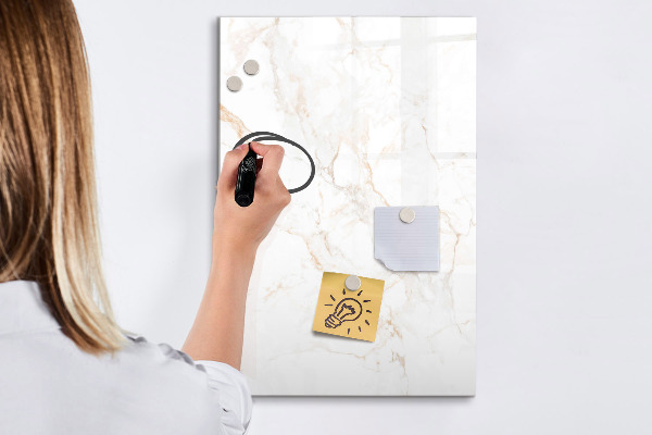 Dry erase board magnetic Stylish board for photos and notes