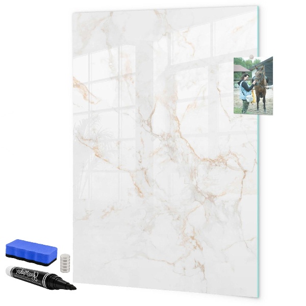 Dry erase board magnetic Stylish board for photos and notes
