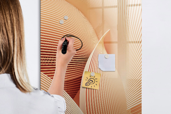 Dry erase board magnetic Modern board for notes and photos