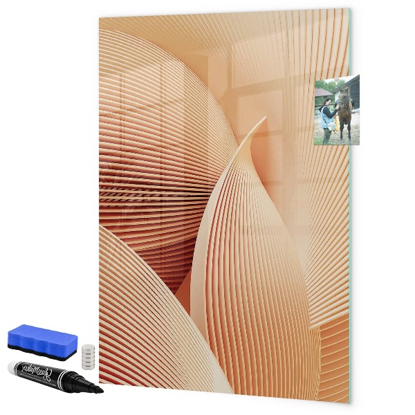 Dry erase board magnetic Modern board for notes and photos