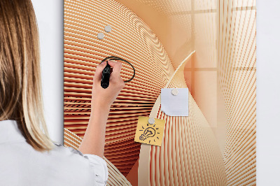 Dry erase board magnetic Modern board for notes and photos