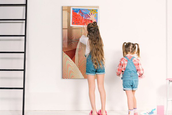 Dry erase board magnetic Modern board for notes and photos