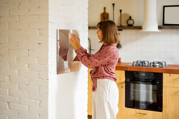 Dry erase board magnetic Modern board for notes and photos