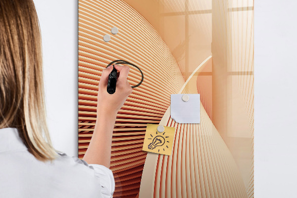 Dry erase board magnetic Modern board for notes and photos