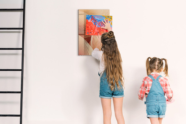 Dry erase board magnetic Modern board for notes and photos