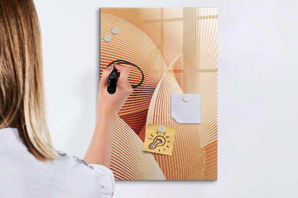 Dry erase board magnetic Modern board for notes and photos