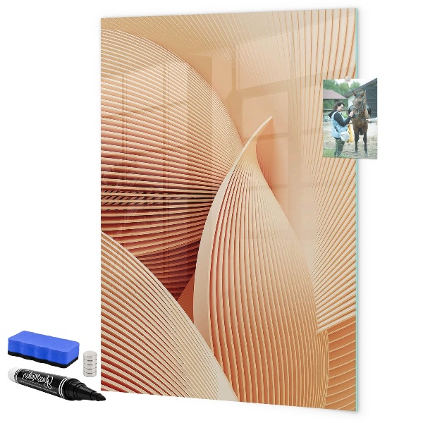 Dry erase board magnetic Modern board for notes and photos