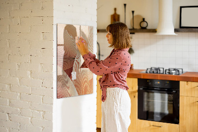 Dry erase board magnetic Modern board for notes and photos