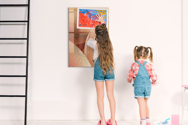 Dry erase board magnetic Modern board for notes and photos
