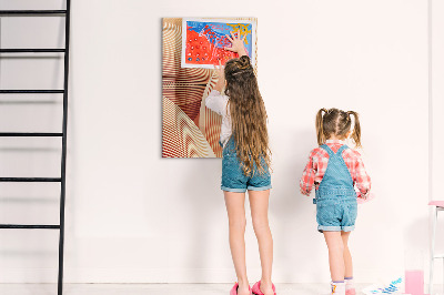 Dry erase board magnetic Modern board for notes and photos
