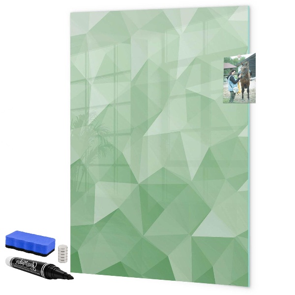 Dry erase board magnetic A colorful board for presenting photos