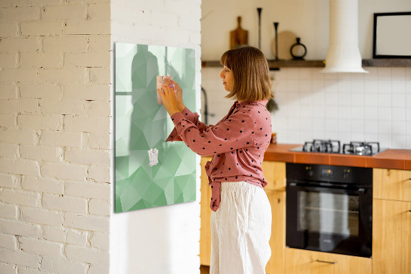 Dry erase board magnetic A colorful board for presenting photos