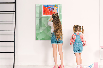 Dry erase board magnetic A colorful board for presenting photos