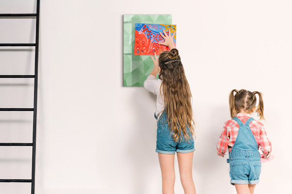 Dry erase board magnetic A colorful board for presenting photos