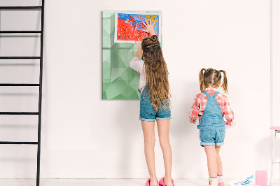 Dry erase board magnetic A colorful board for presenting photos