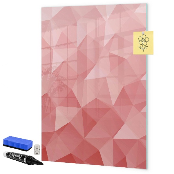 Magnetic dry erase board A colorful board for notes and photos