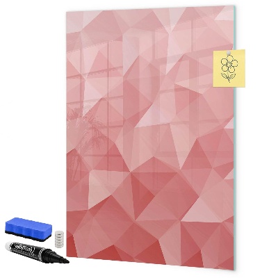 Magnetic dry erase board A colorful board for notes and photos