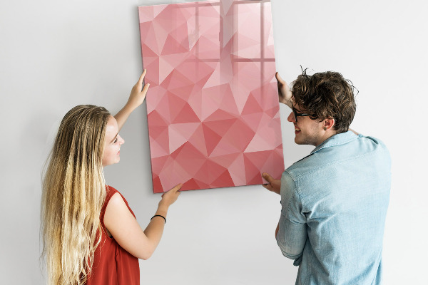 Magnetic dry erase board A colorful board for notes and photos