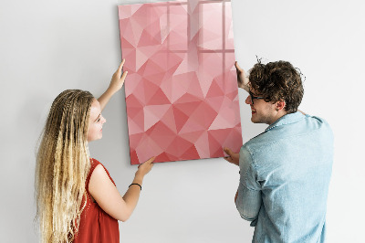 Magnetic dry erase board A colorful board for notes and photos