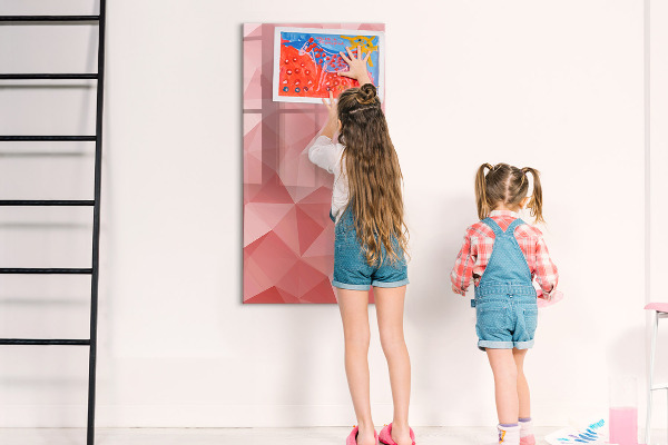 Magnetic dry erase board A colorful board for notes and photos