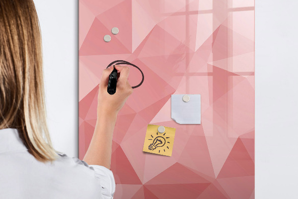 Magnetic dry erase board A colorful board for notes and photos