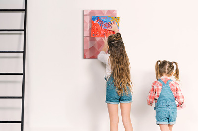 Magnetic dry erase board A colorful board for notes and photos