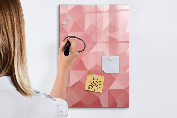 Magnetic dry erase board A colorful board for notes and photos