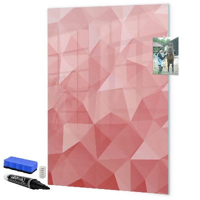 Magnetic dry erase board A colorful board for notes and photos
