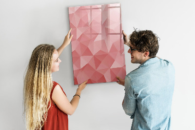 Magnetic dry erase board A colorful board for notes and photos