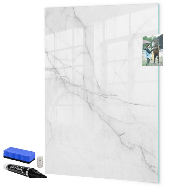 Dry erase board magnetic Stylish board for photos and notes