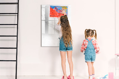 Dry erase board magnetic Stylish board for photos and notes