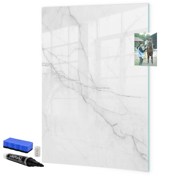 Dry erase board magnetic Stylish board for photos and notes