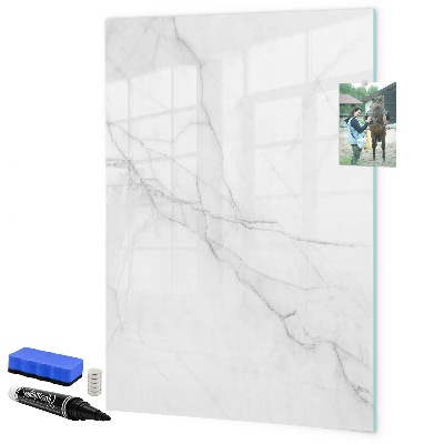 Dry erase board magnetic Stylish board for photos and notes