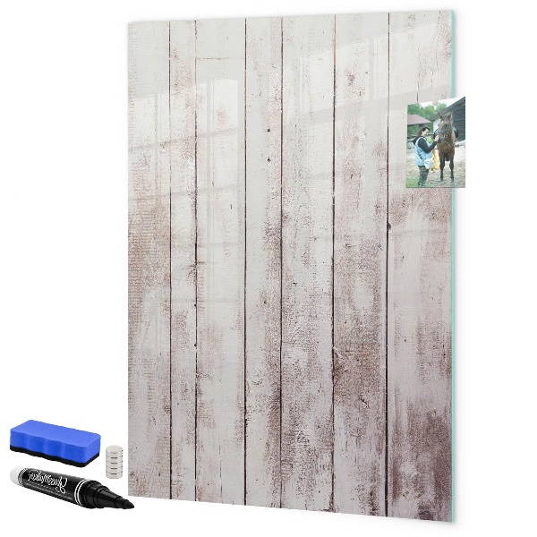 Magnetic dry erase board A board for presenting photos and notes
