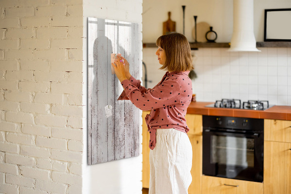 Magnetic dry erase board A board for presenting photos and notes