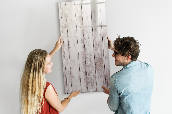 Magnetic dry erase board A board for presenting photos and notes