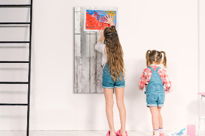 Magnetic dry erase board A board for presenting photos and notes