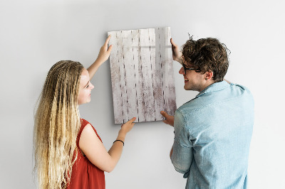Magnetic dry erase board A board for presenting photos and notes