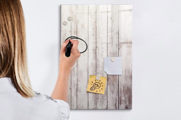 Magnetic dry erase board A board for presenting photos and notes
