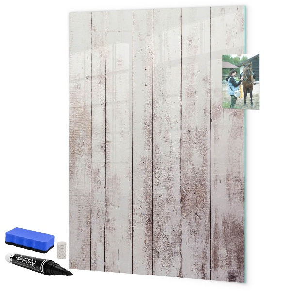 Magnetic dry erase board A board for presenting photos and notes