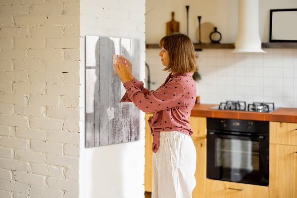 Magnetic dry erase board A board for presenting photos and notes