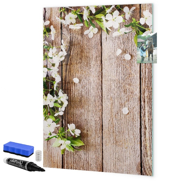 Dry erase board magnetic Creative board for photos and notes
