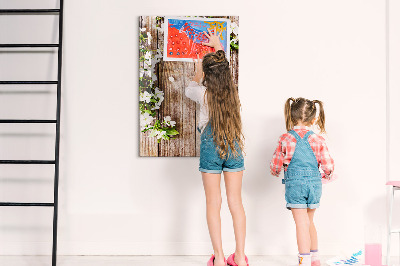 Dry erase board magnetic Creative board for photos and notes