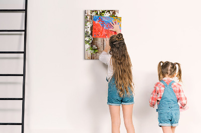 Dry erase board magnetic Creative board for photos and notes