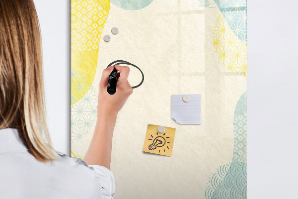 Magnetic dry erase board A creative space for memories and photos